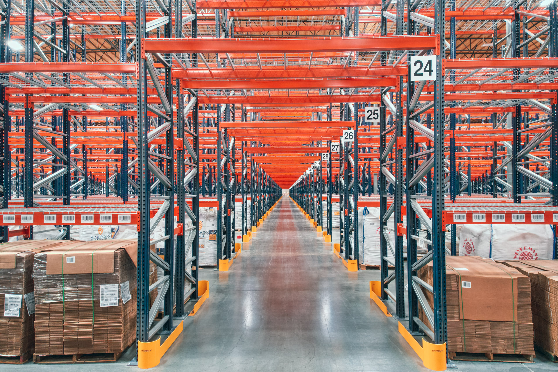 Industrial pallet racking installation in Lehigh Acres warehouse